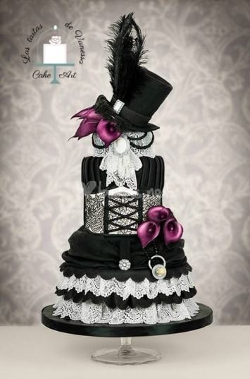 Tarta nupcial halloween